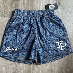 Inaka monochrome blue/grey shorts